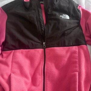 The North Face Kids Two-Tone Pink and Black Puffer Jacket